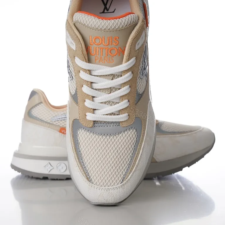 View 5 of Textured Neutrals Luxe High-Tops with LV-Inspired Monogram
