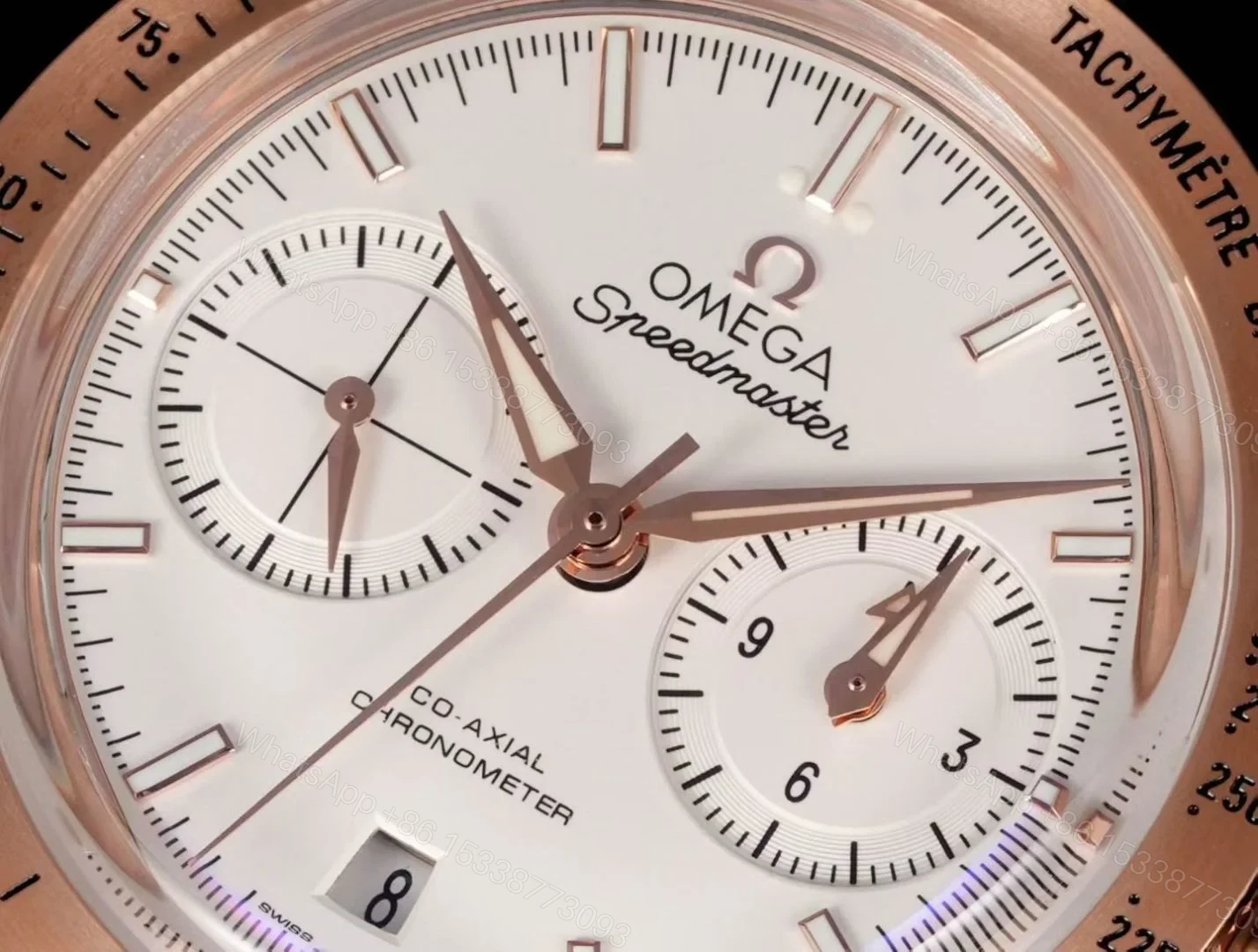View 4 of Omega Speedmaster Broad Arrow Red Gold Enamel 3654.20.31