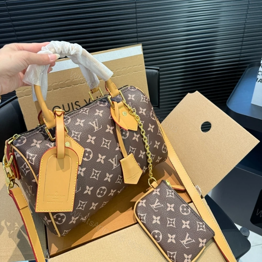 View 3 of LOUIS VUITTON SPEEDY P9 BANDOULIÈRE 25 MONOGRAM BROWN 25CM M24443