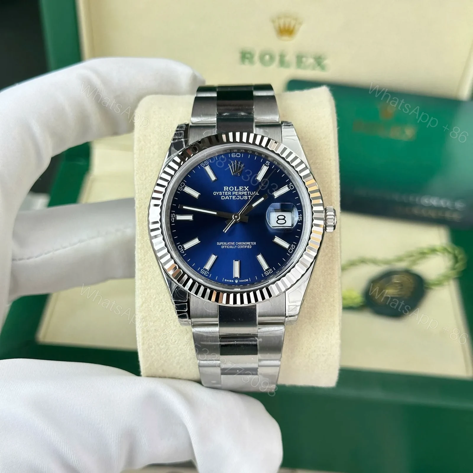 View 2 of Rolex Datejust Blue Dial 126334-0001 41 mm
