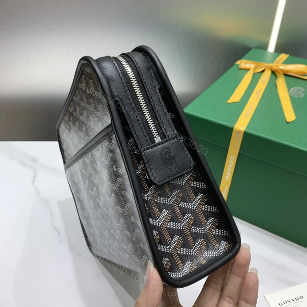 View 2 of 高仿Goyard*JOUVEN1多功能洗漱手拿包黑色小號免檢版