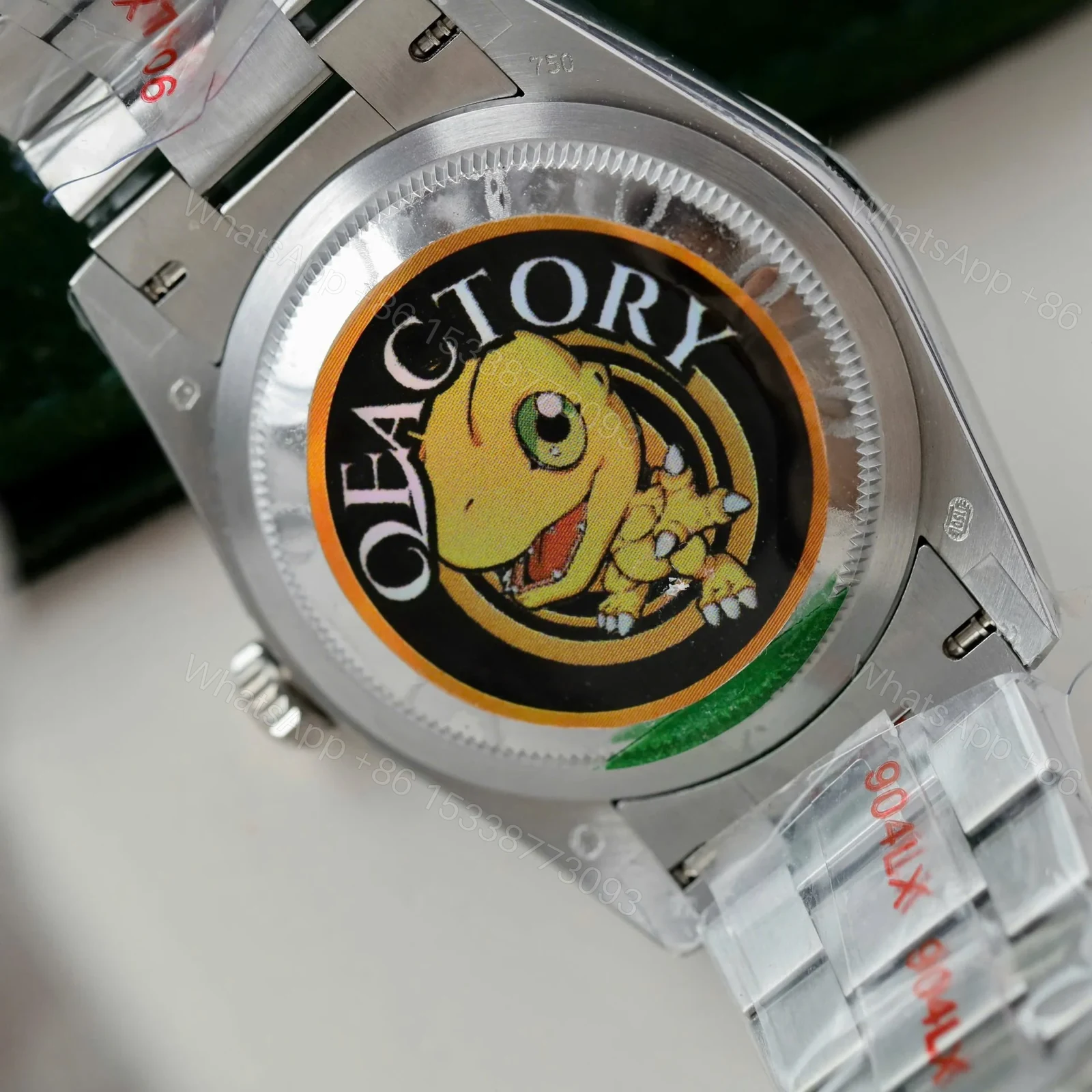 View 9 of Superclone Rolex Day-Date White Mother-of-Pearl Diamond Dial 128236-0021 36 mm