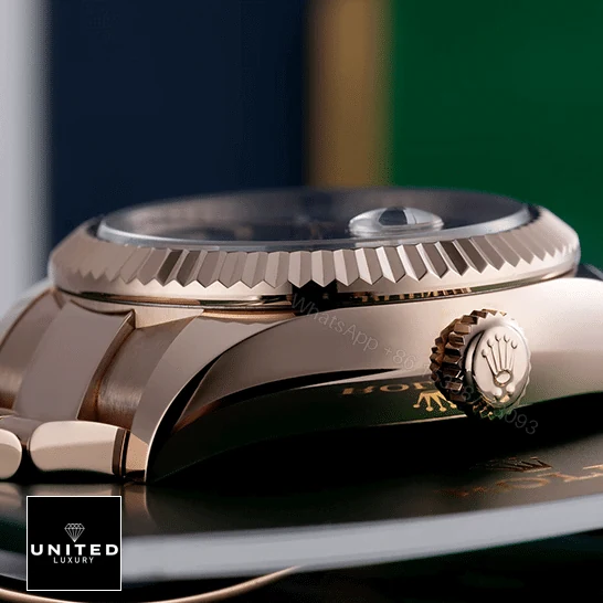 View 10 of Rolex Sky-Dweller 326935-0007 SRO Automatic Everose Rhodium Dial Oyster Replica