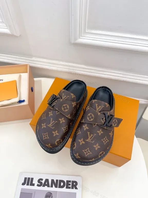 View 2 of Brown Monogram Loafers â€” Premium Patterned, Cushioned Comfort