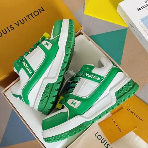 View 8 of LOUIS VUITTON LV TRAINER MAXI SNEAKERS IN GREEN – LSVT333