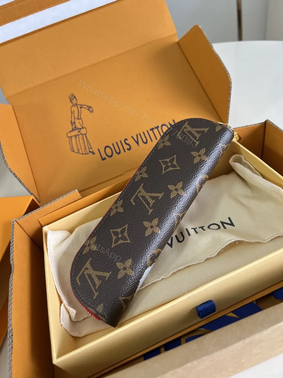 View 4 of Bold Monogram Wallet: Luxe Monogram, Slim Zip Cardholder