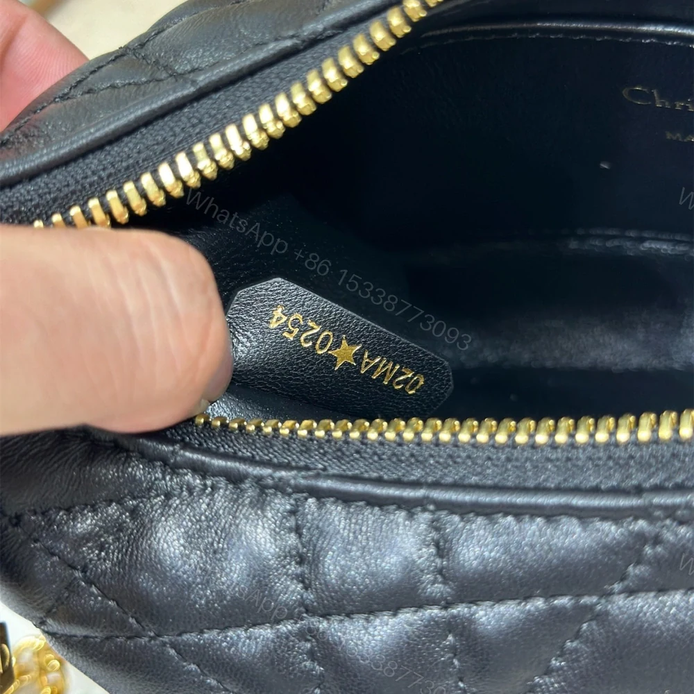 View 9 of 高仿Dior*MissCaro系列S5253M900小羊皮手提包Mini黑色免檢版