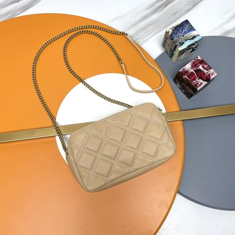 View 7 of Chic Quilted Chain Bag â€“ Nude Leather, Luxury Everyday