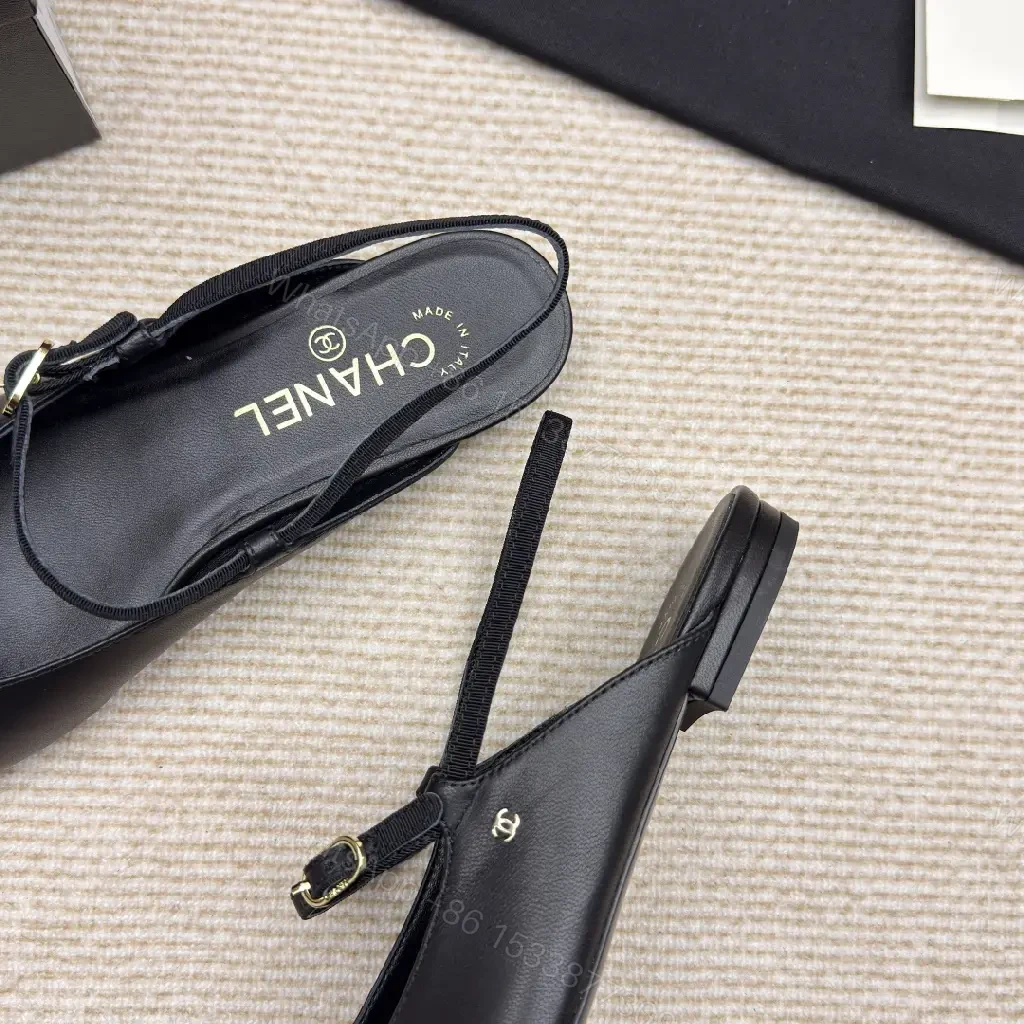 View 8 of Sleek Textured Slingback Pumps - All-Day Comfort, Black Leather