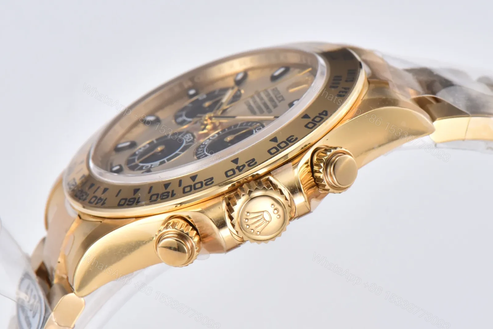 View 3 of JF Factory Clean Factory CLEAN Rolex Daytona Gold Panda Dial Watch
