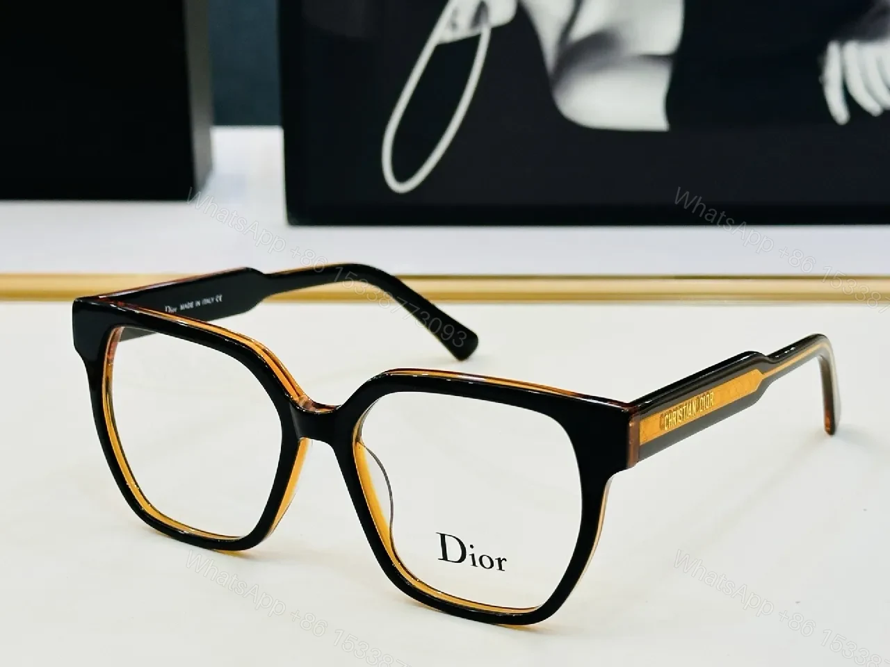 View 2 of Polished Pink Acetate Frames – Modern, Luxe, Eye-Reading Lightness