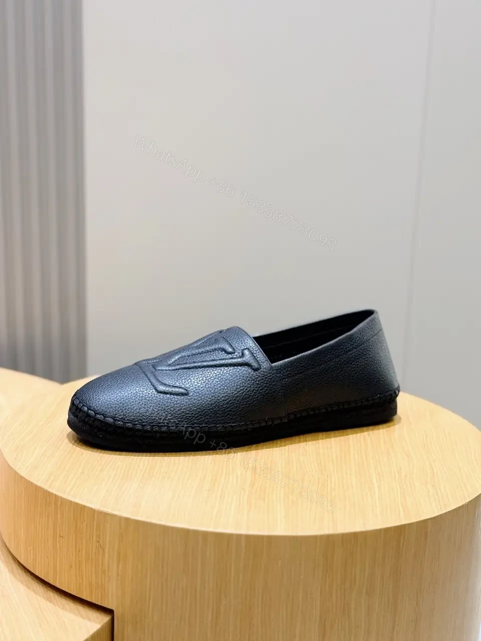 View 9 of Textured Leather Loafers: Subtle Monogram, Modern Comfort