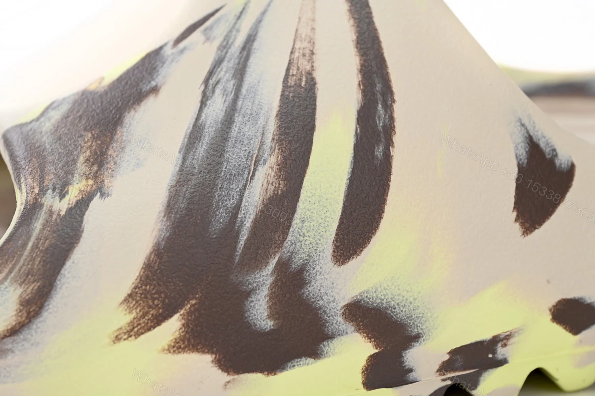 View 7 of adidas Yeezy Slide Enflame Oil Painting Ink Yellow FZ5899