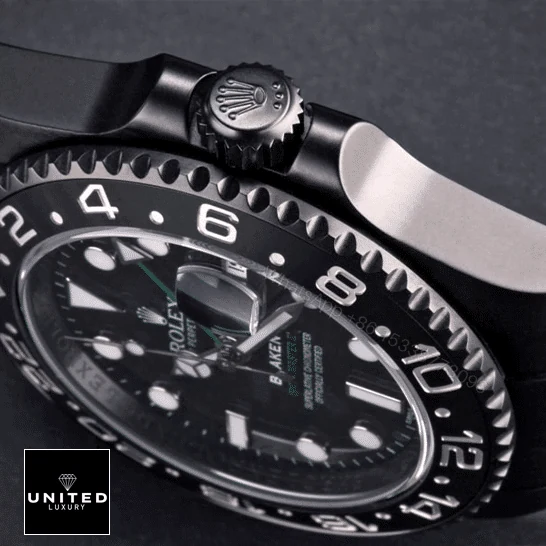 View 6 of Rolex Blaken GMT-Master II 116710 DLC-PVD Replica
