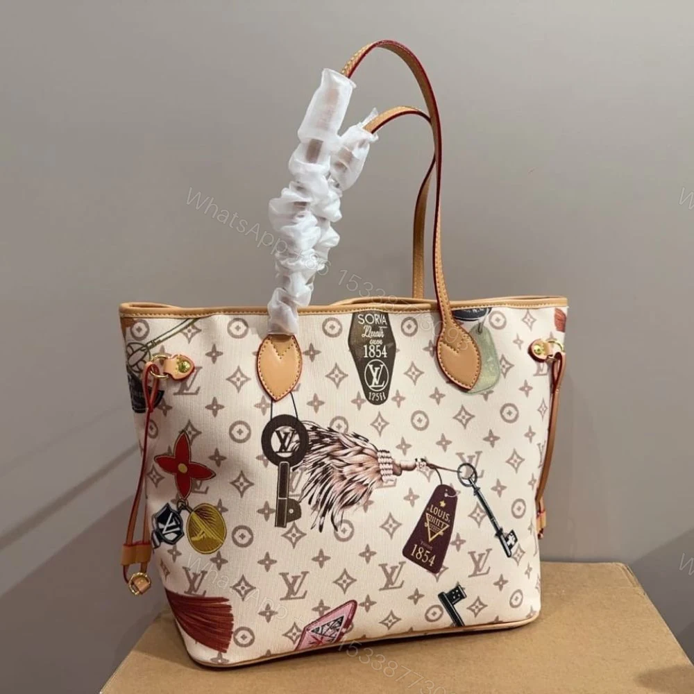 View 3 of Louis Vuitton Neverfull MM Cream 31Cm M29449