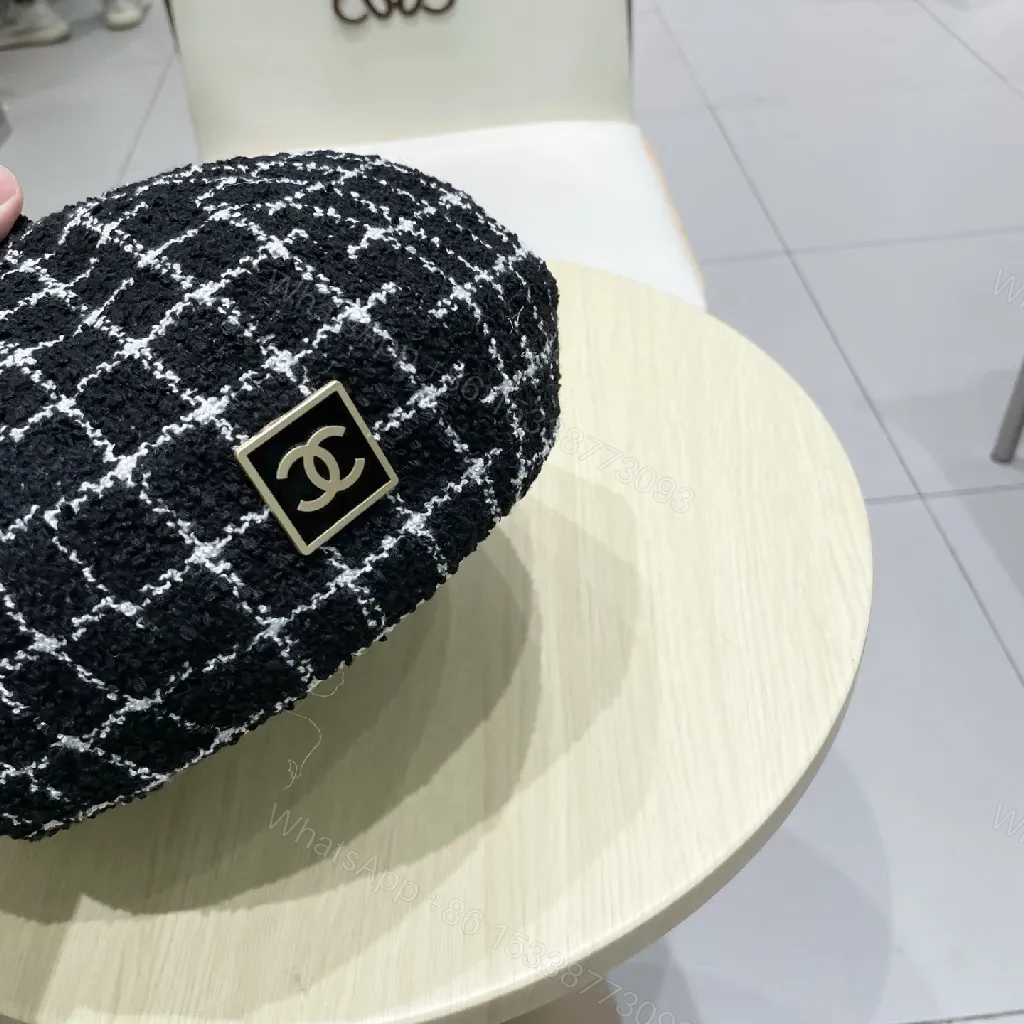 View 8 of Textured Wool Beret: Modern Chanel-Inspired Chic, All-Day Comfort