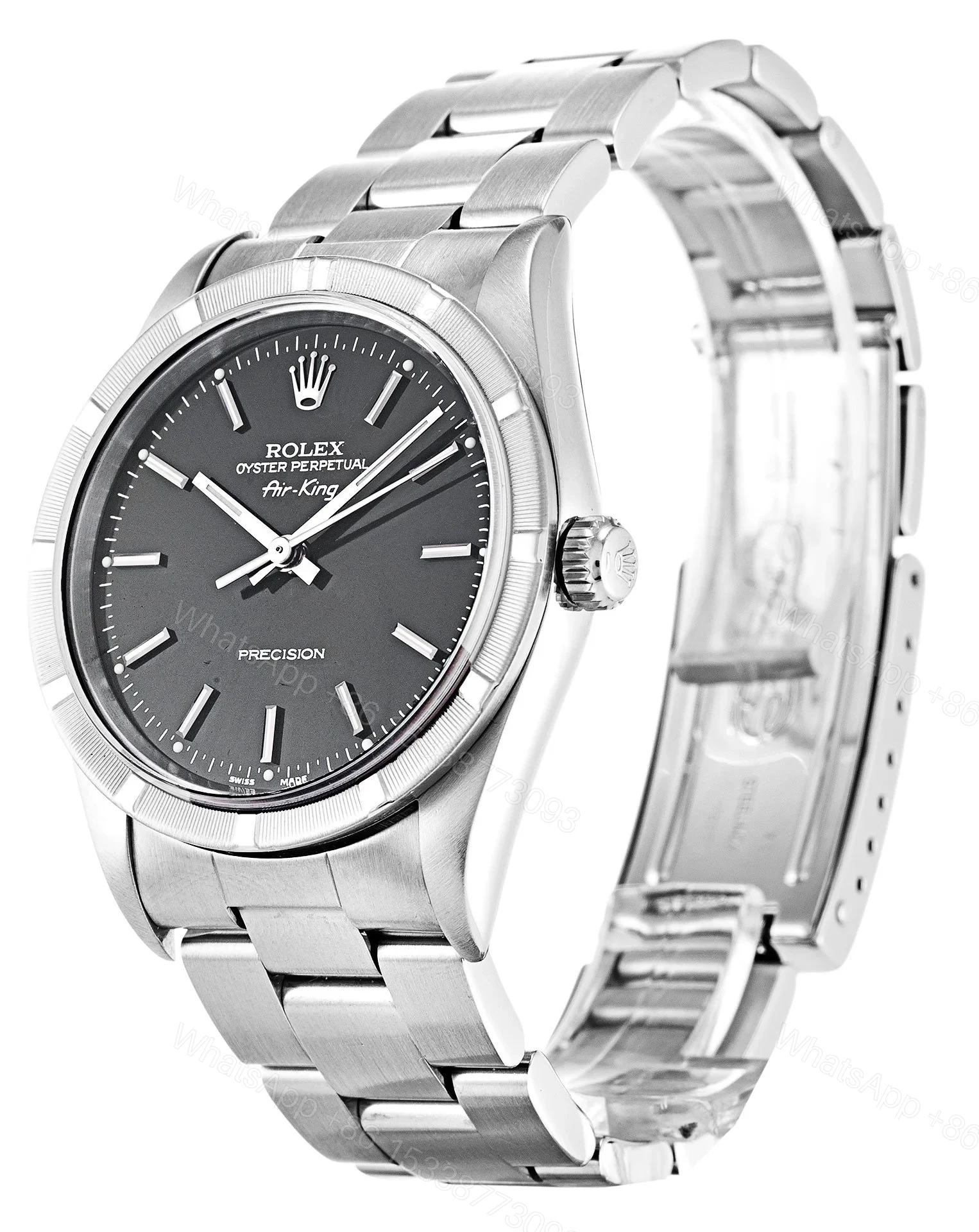View 2 of Replica Rolex Air-King Black Dial 14010