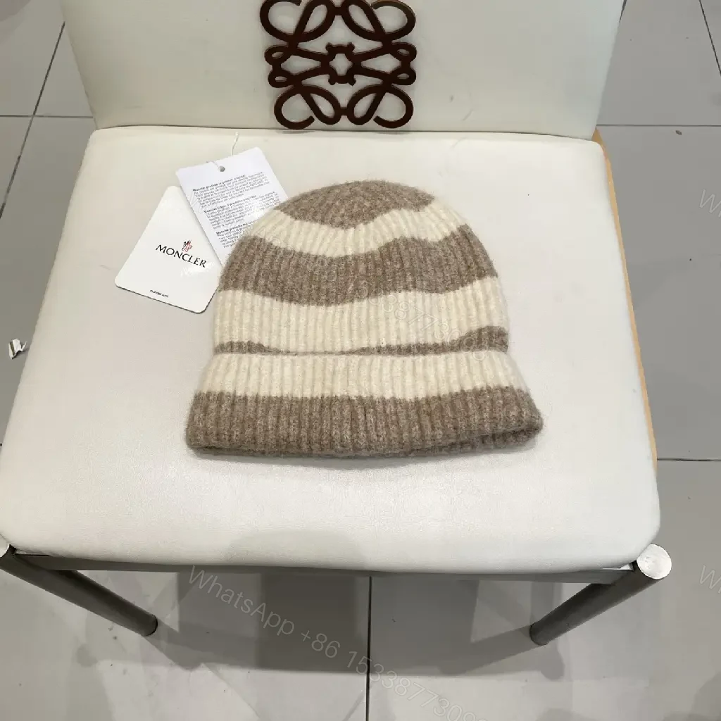 View 6 of Striped Knit Beanie: Cozy Warmth, Signature Detail, Premium casual