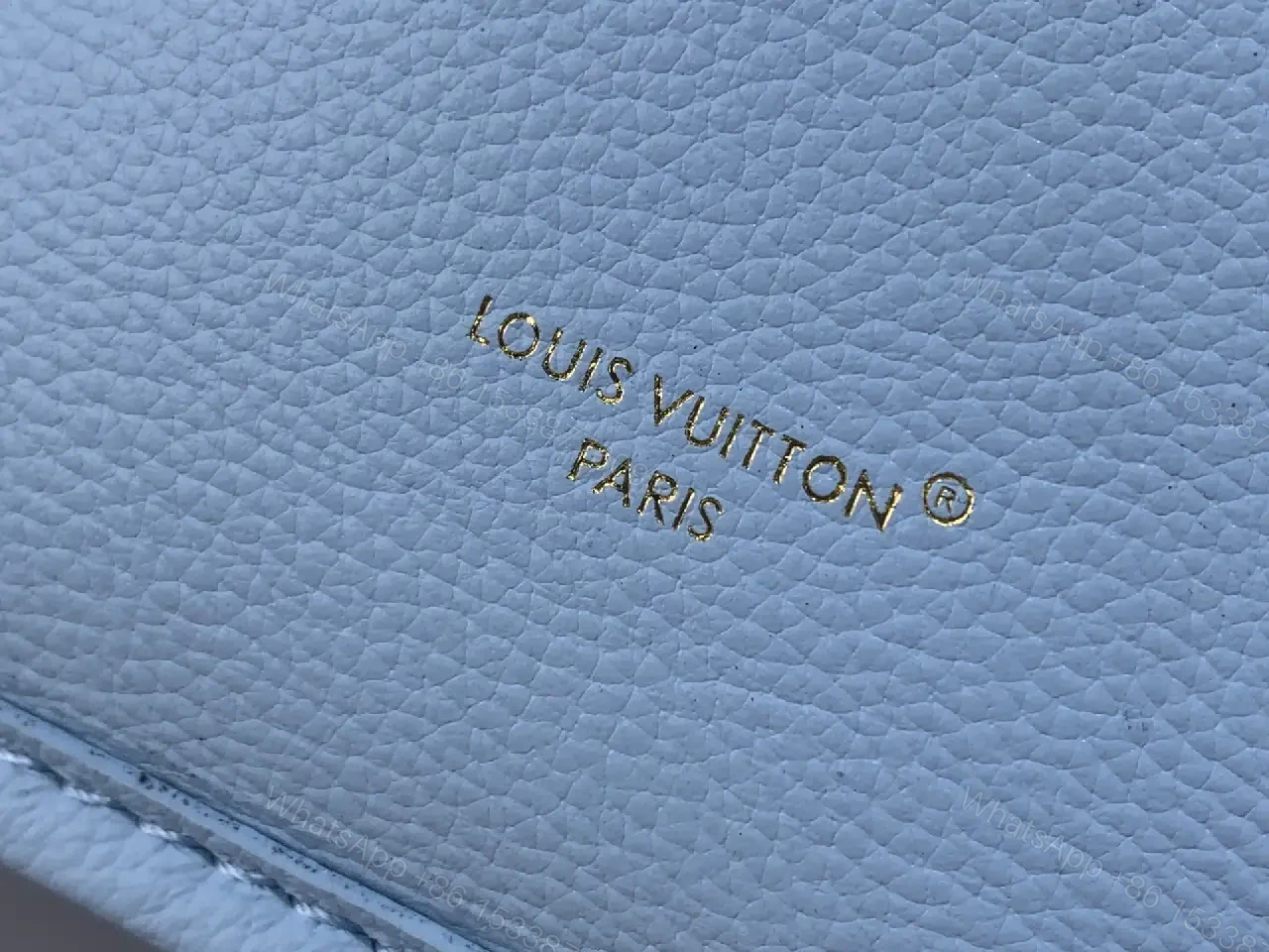 View 3 of Pastel Monogram Tote: Luxurious Monogram-Accent Carryall Tote