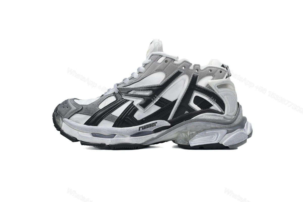 View 6 of Balenciaga Runner White Black Gray 677402 W3RB2 9012