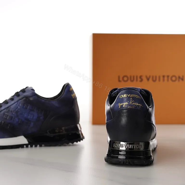 View 7 of Midnight Monogram Luxe Sneaker: LV Textured Leather Comfort