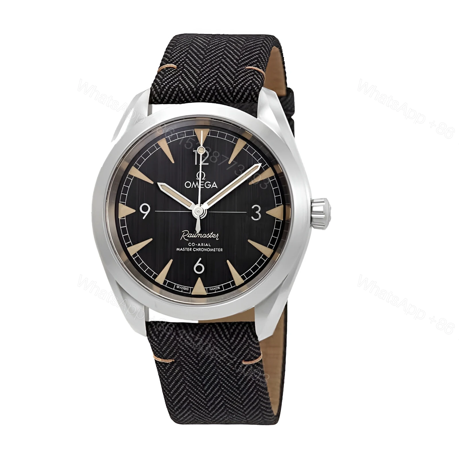 View 2 of Omega Railmaster Black Replica