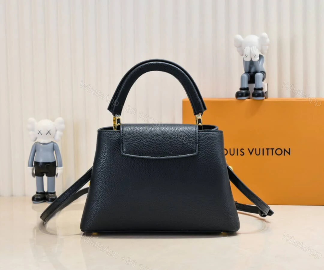 View 4 of LOUIS VUITTON CAPUCINES BB BAG WITH CHARM BLACK 27CM