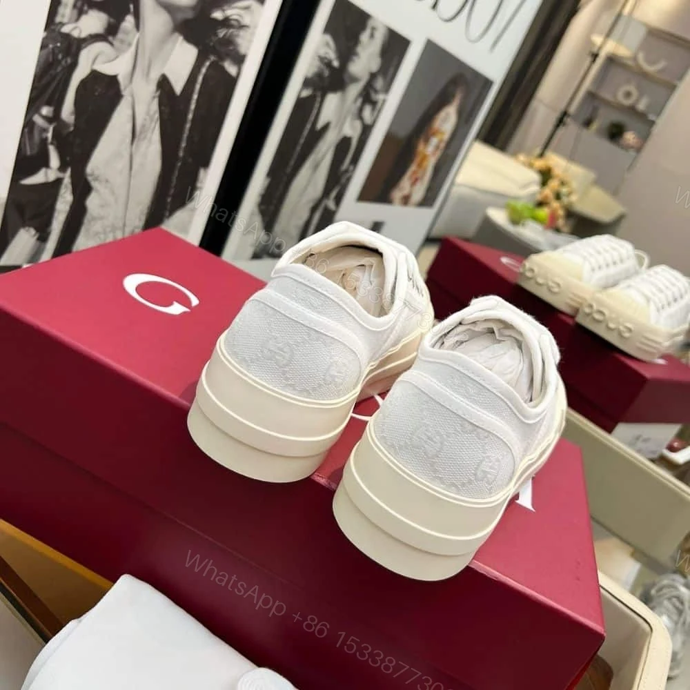 View 3 of GUCCI WOMEN CHUNKY SNEAKER WHITE 816879 FABZZ 9143