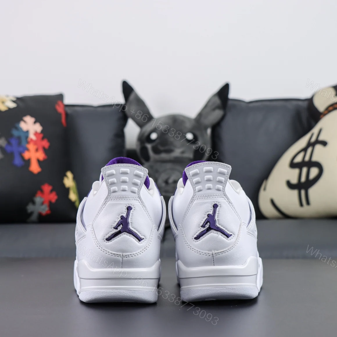 View 7 of Air Jordan 4 Retro Metallic Purple Reps