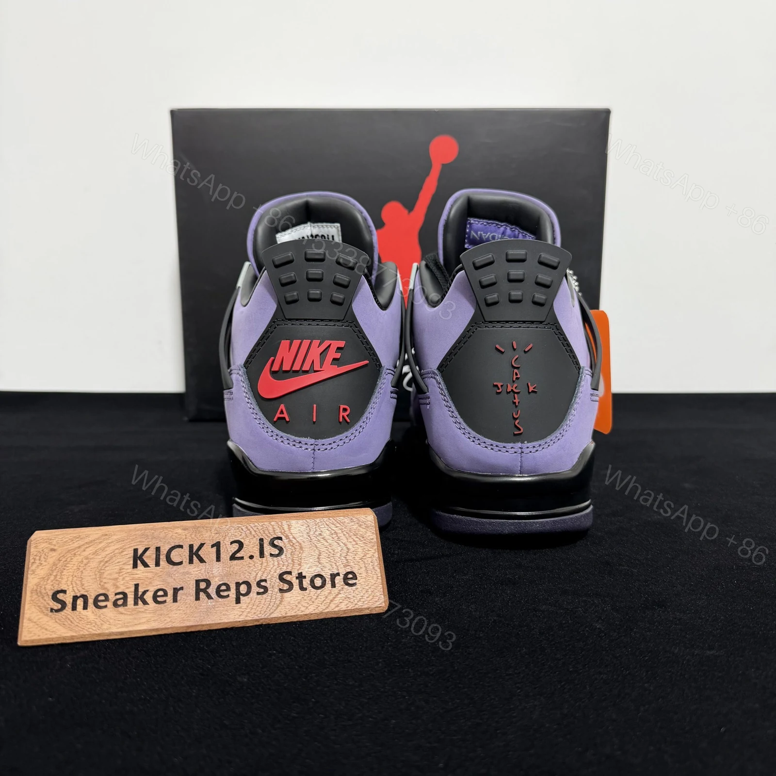 View 6 of Jordan 4 Travis Scott Purple Reps