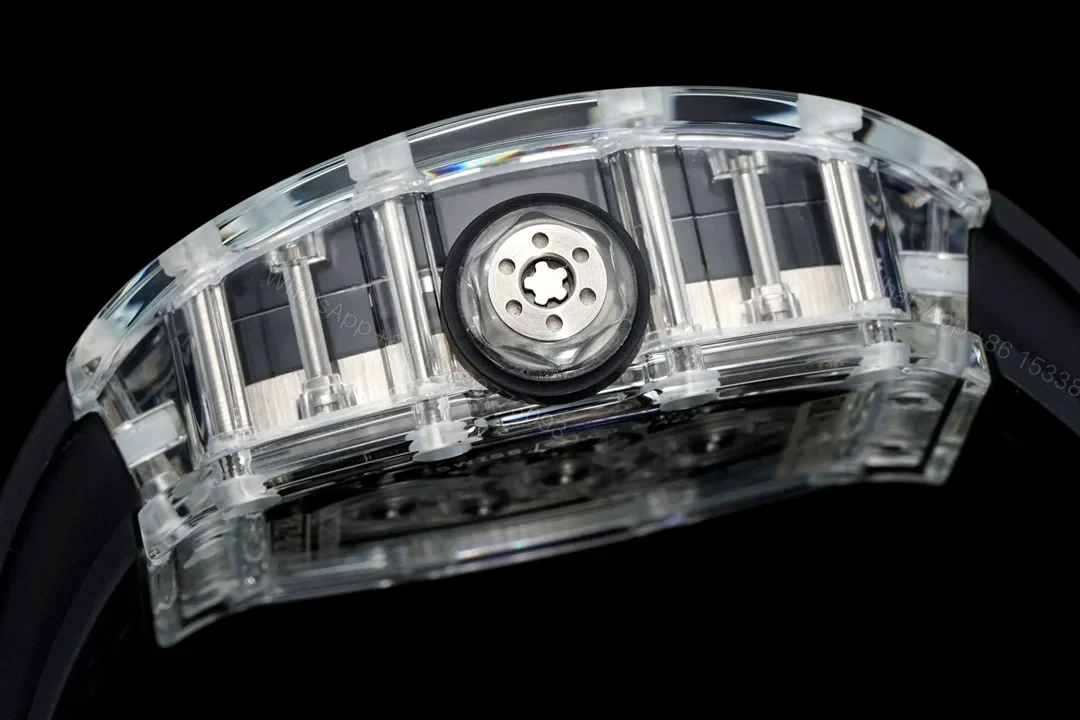 View 7 of Richard Mille RM56-02 Sapphire Crystal Tourbillon Watch Transparent Skeleton Cable Suspension Movement Premium Edition RM-RM56-02-SAP-TB-CBL