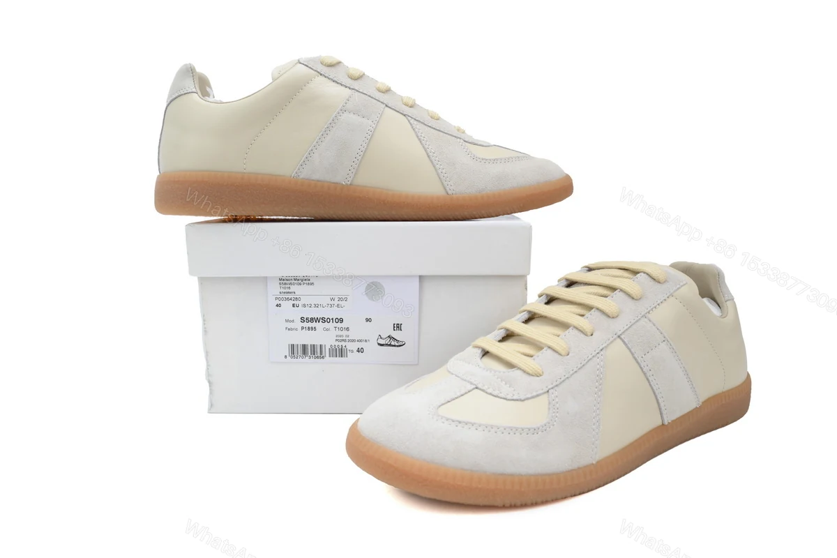 View 2 of Maison Margiela Replica sneakers Beige