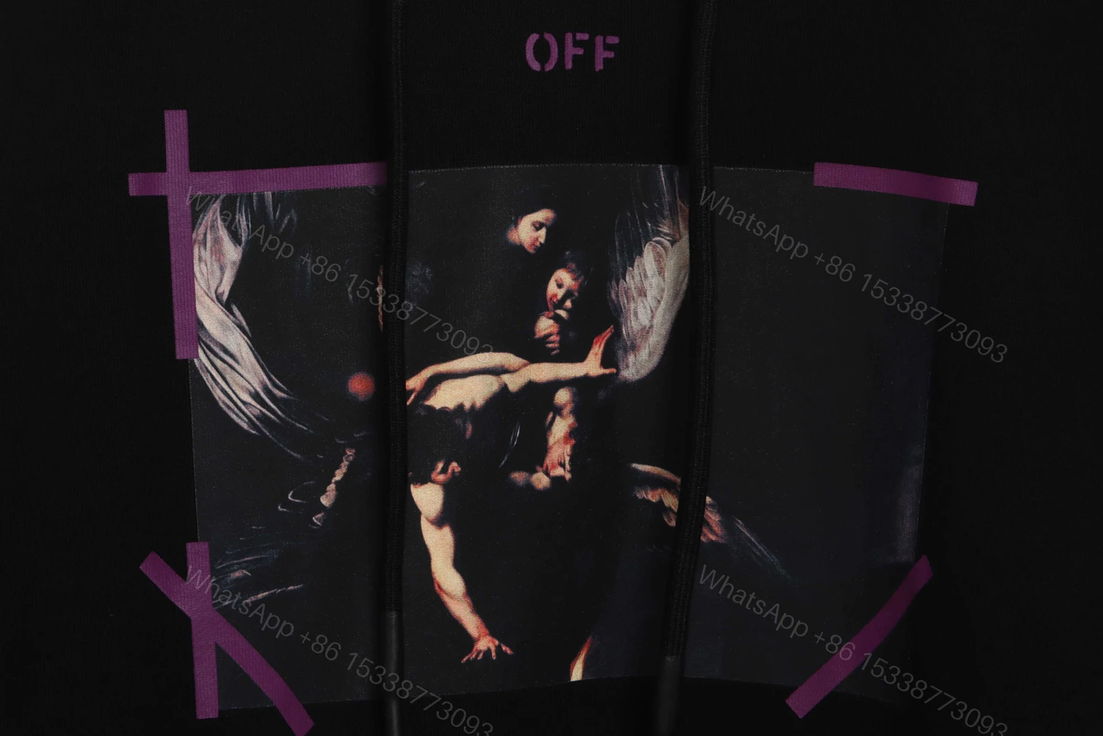 View 6 of Off-White Religious Virgin Print Hoodie