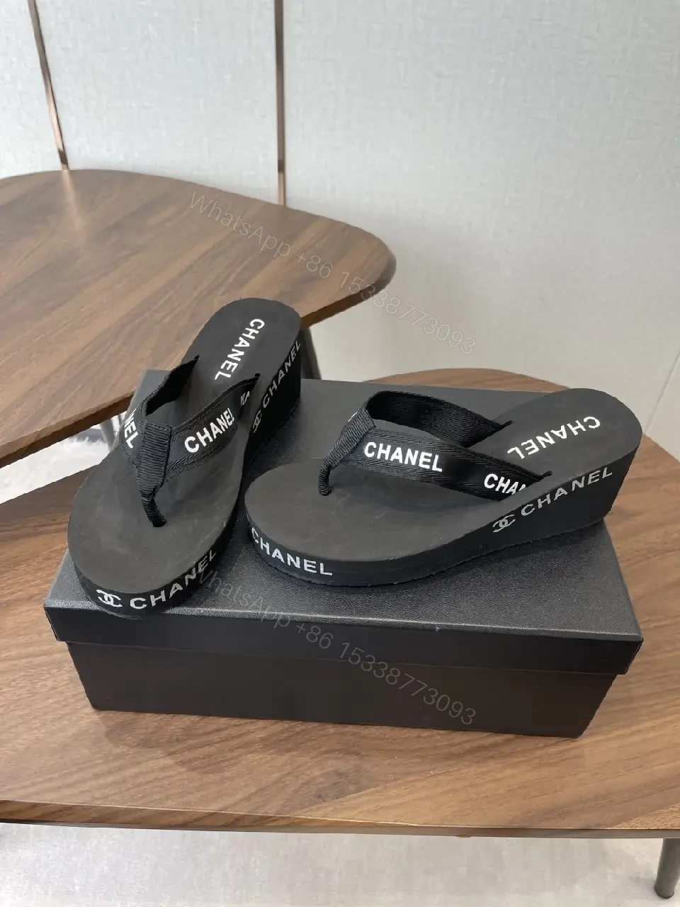View 7 of Minimalist Luxury Flip-Flops with Premium Straps - Black, EVA