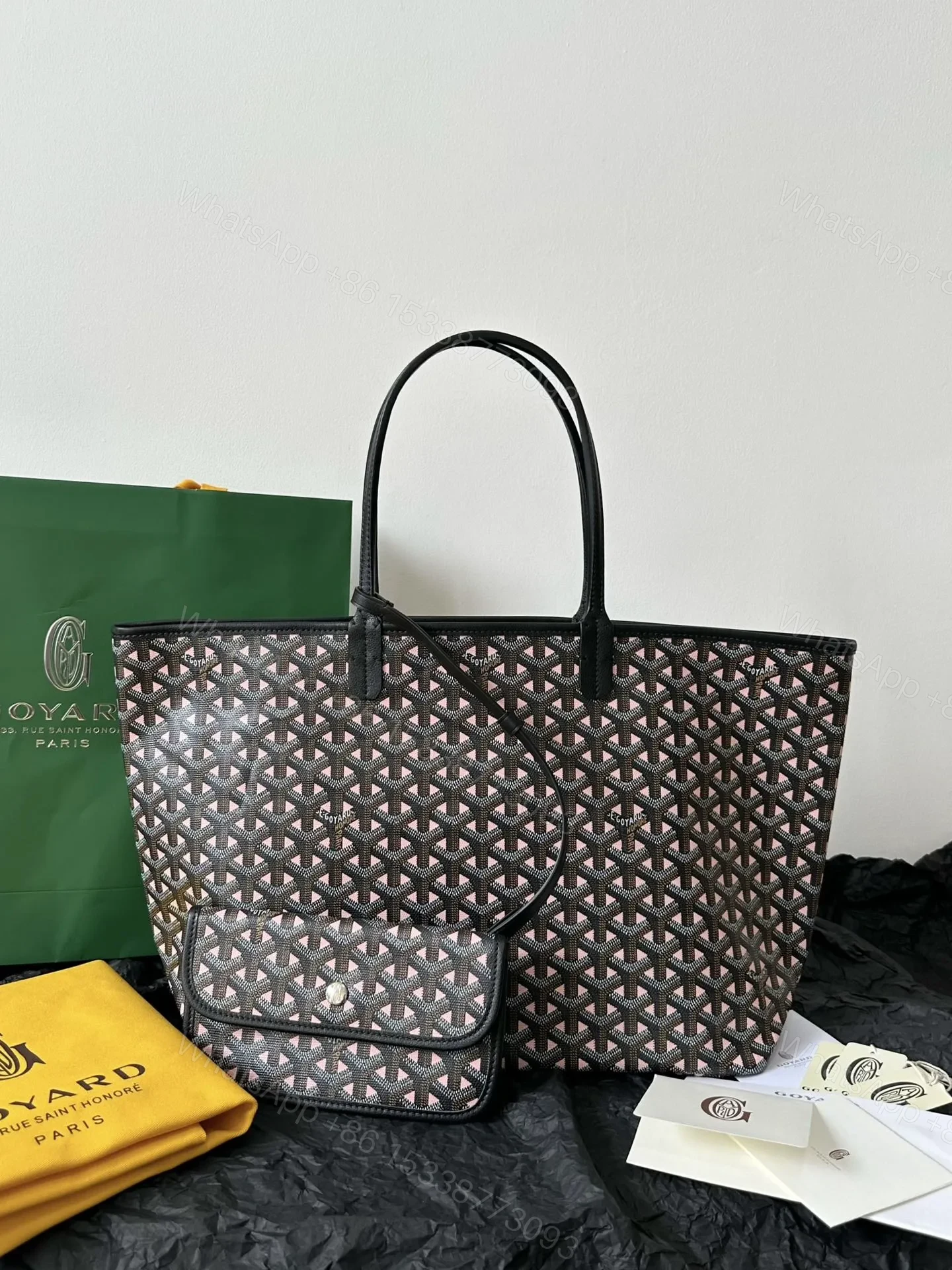 View 2 of Goyard Saint Louis PM Tote Bag & Wallet