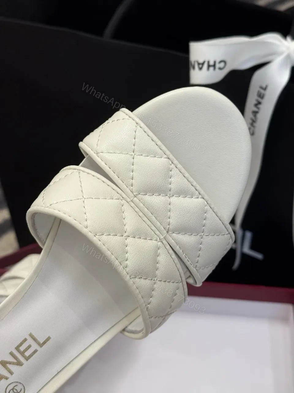View 3 of Quilted Mules with Block Heel – Elegant Everyday Luxury