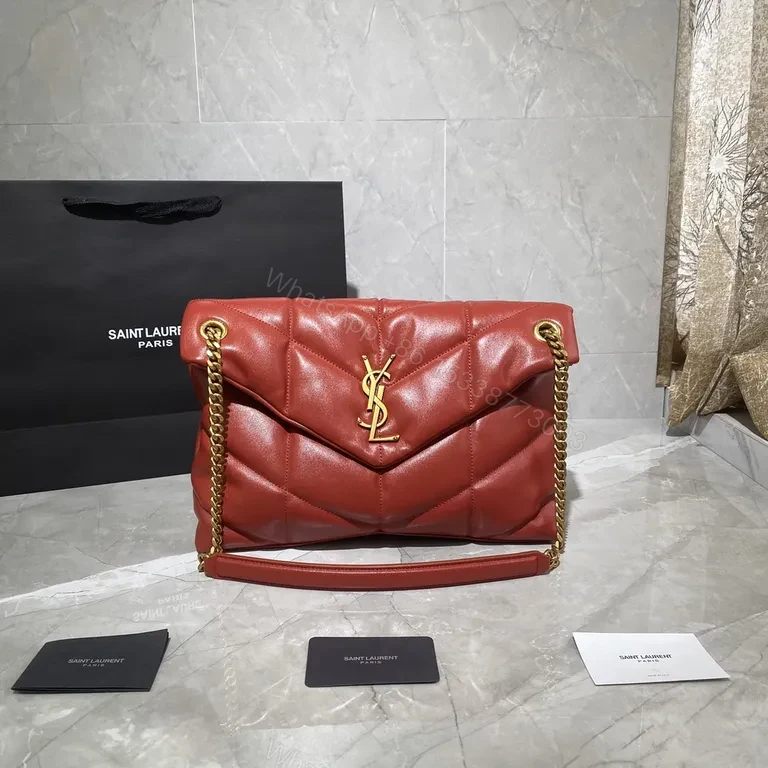 Bold Red Quilted Leather Shoulder Bag - Day-to-Night Luxe — view 1
