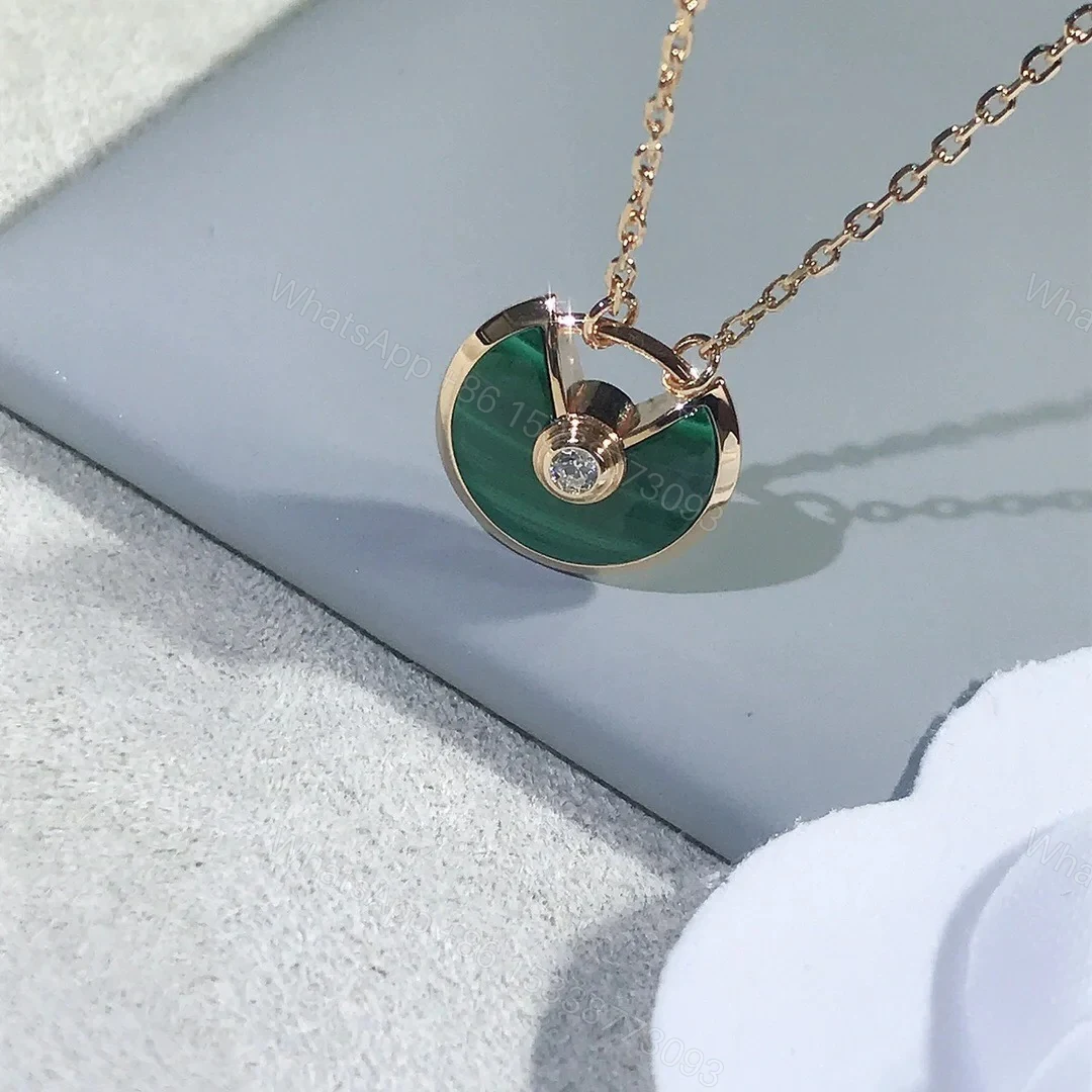 View 3 of Cartier Amulette Necklace, Malachite