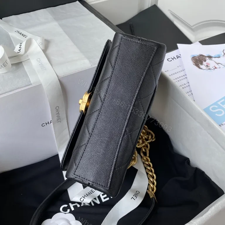 View 5 of Platinum Chain Quilted Crossbody â€“ Chanel-Inspired Luxury