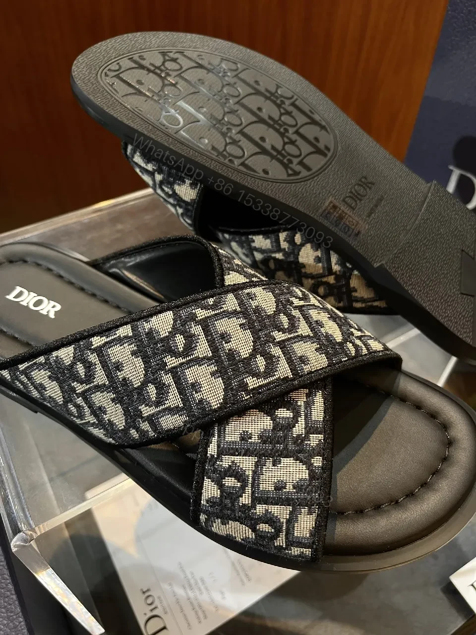 View 7 of Patterned Luxury Sandals - jacquard, comfort, slide
