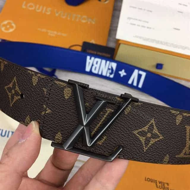 View 7 of LOUIS VUITTON X NBA 3 STEPS 40MM REVERSIBLE MONOGRAM CANVAS BELT – B98