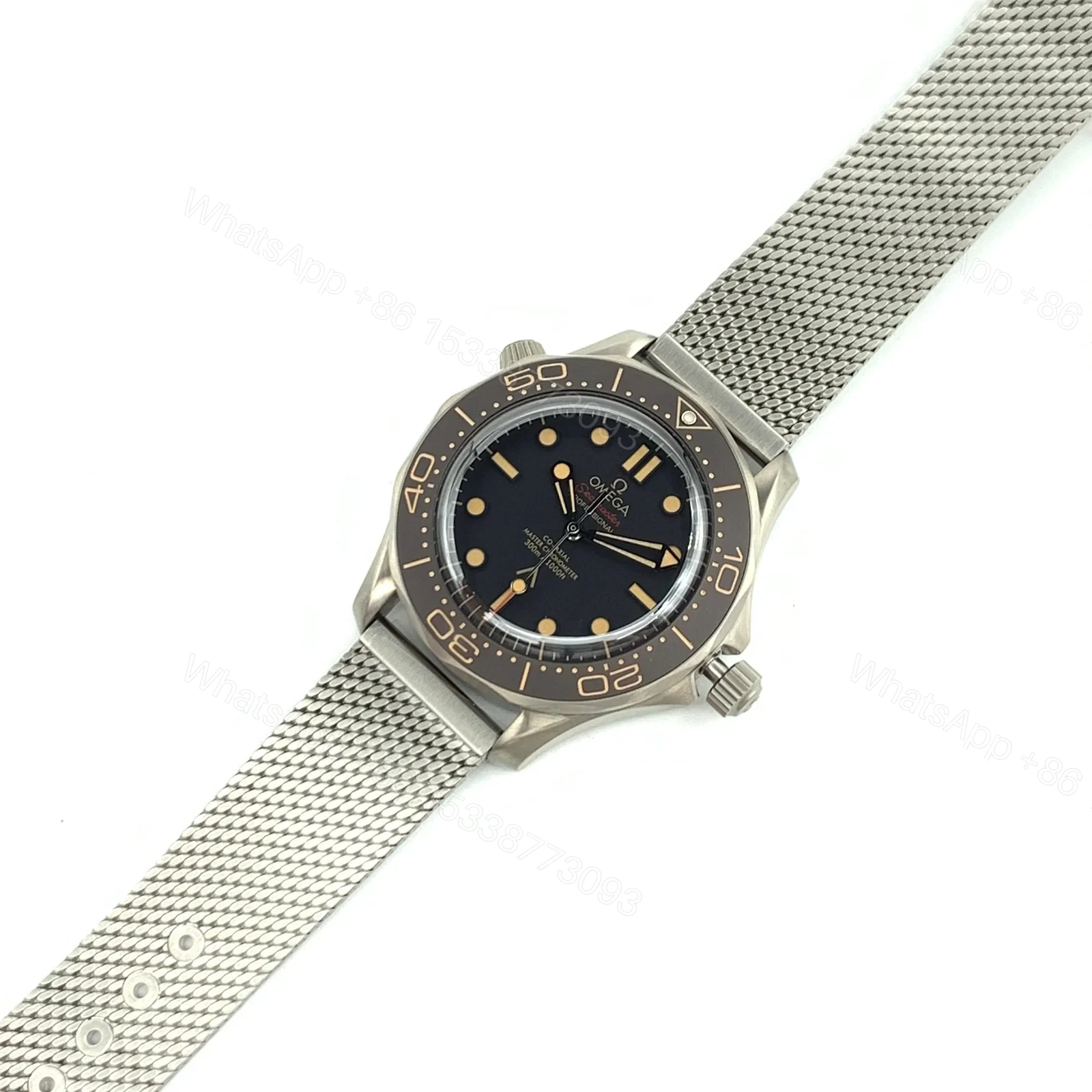 View 4 of Omega Seamaster Diver 300M Master Co-Axial 42 James Bond No Time to Die Bracelet 210.90.42.20.01.001