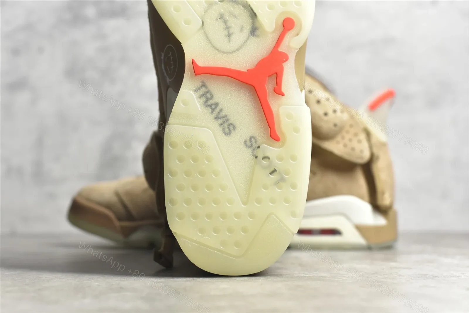 View 8 of Travis Scott x Air Jordan 6 retro sp British Khaki Reps