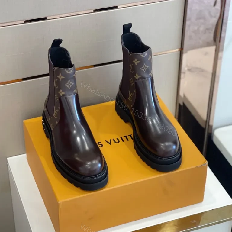 View 8 of Monogram Chelsea Boots: Bold Comfort, Luxury Leather Toe