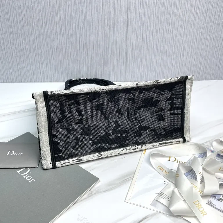 View 7 of Bold Icon Dior Tote: Luxury Graphic, Top-Handle Bag