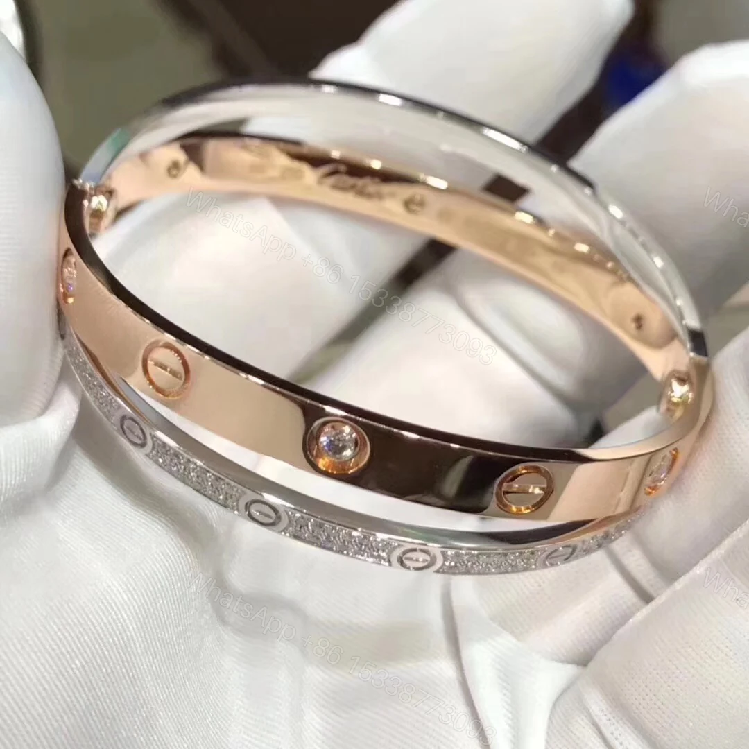 View 3 of Cartier Love bracelet, Diamonds-Paved