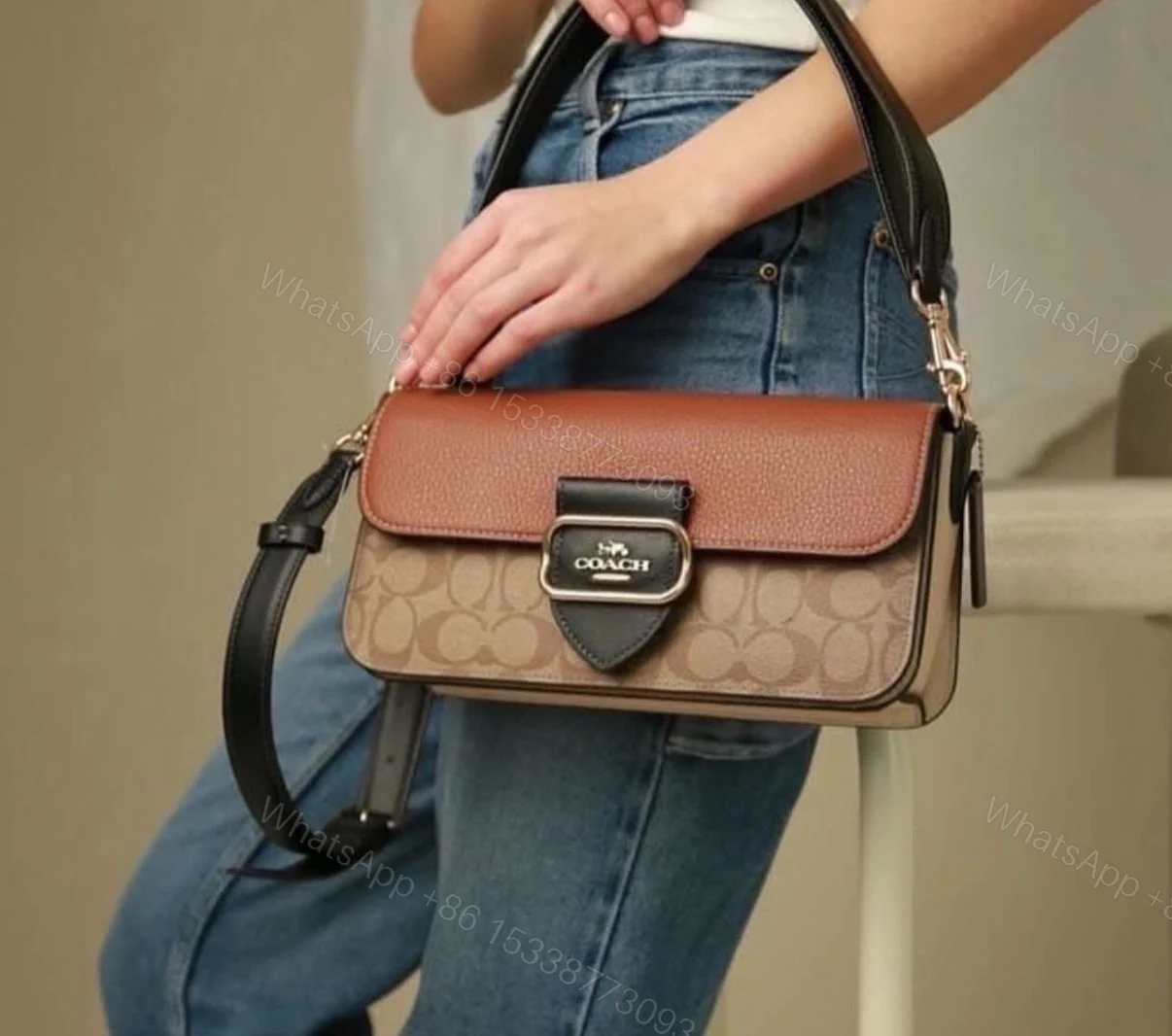 View 7 of First Copy Coach Morgan Bag – Classic Elegance