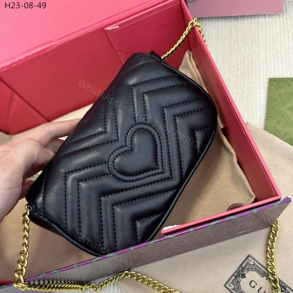 View 7 of Gucci GG Marmont Super Mini Bag Black 17Cm 476433 DTDCT 1000