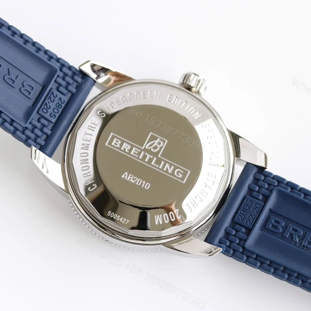 View 8 of Breitling Superocean Heritage Blue Replica Rubber Strap 46MM Premium AB2020161C1S1