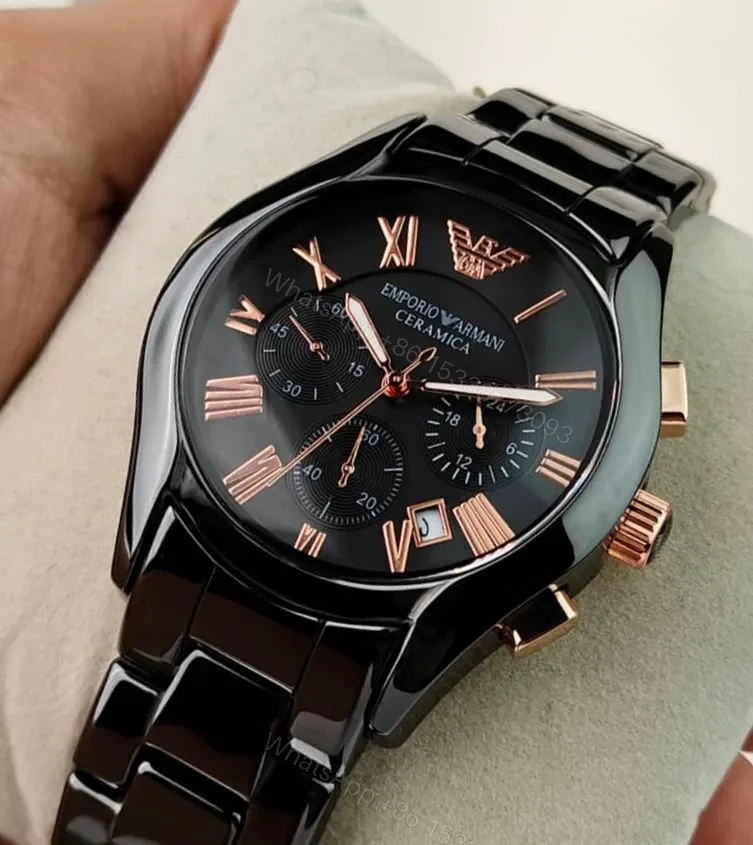 View 2 of Emporio Armani AR1410 Black Ceramic